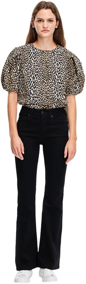 Womens Levi's Women's 726 High-Rise Flare Jeans Jeans - Blacks