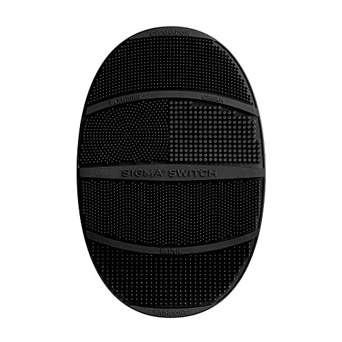 Sigma Beauty Switch, Silicone Makeup Shade Switching Tool Flexible Mat Portable Cosmetic Brush Cleaner with Double-Sided Textures (Switch)