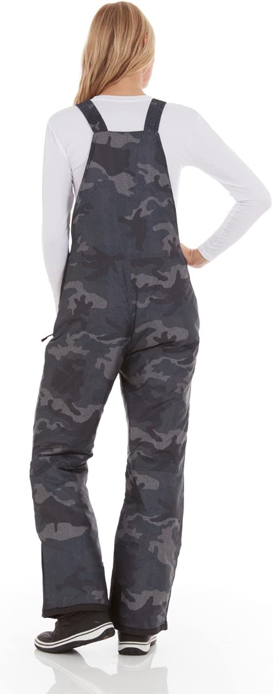 Arctic Quest womens Ski Snow Bibs Pants Insulated Water Resistant Overalls Snowboarding Winter Waterproof Pants Overalls (pack of 1)