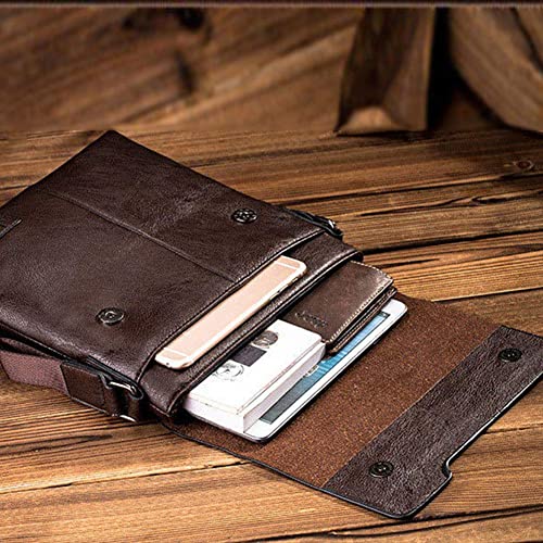 NALACAL JEEP Bag with Wallet for iPad and Personal Supplies - Dark Brown