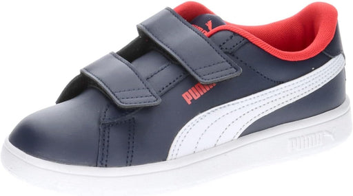 Puma Smash 3.0 L V Ps boys Sneaker - Puma Navy Puma White for All Time Red