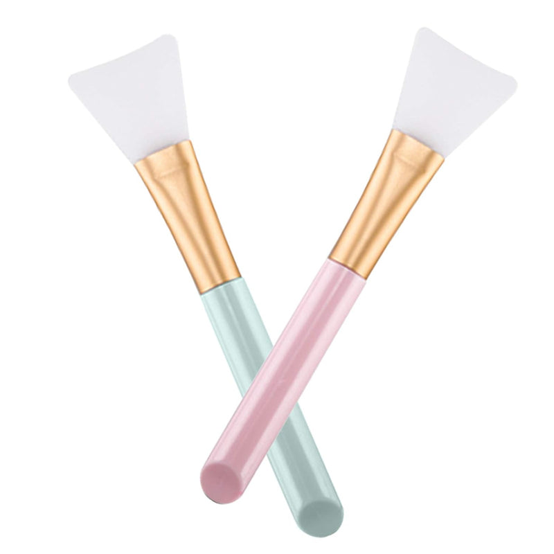Opiqcey 2 PCS Silicone Face Mask Brush, Mask Beauty Tool Soft Silicone Facial Mud Mask Applicator Brush Hairless Body Lotion And Body Butter Applicator Tools