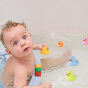 WAMSOLE Bath Duck Toys 30 PCS Mini Rubber Ducks Squeak and Float Duckies Baby Shower Toy Party Decoration for Toddlers Boys Girls (1.8''-30pcs)