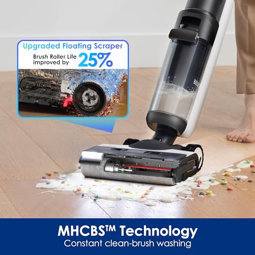 Tineco Floor ONE Switch S7 Wet Dry Vacuum Cleaner, Smart Floor Washer, Self-Cleaning, 65Min Runtime, ZeroTangle Brush, Whole-House Cleaning