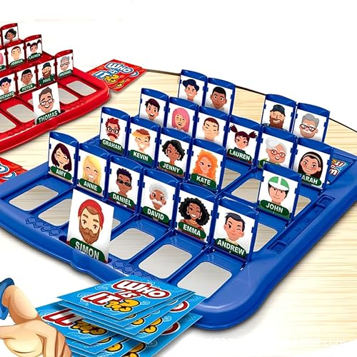 AYEBIA Guess Who? Classic Family Board Game - Fun Indoor Party Puzzle for Kids & Adults, 2 Players, Ages 4+, Traditional Who Is It? Desk Battle Game