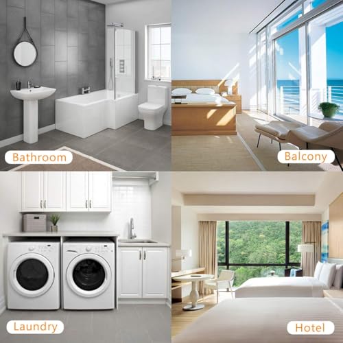 Tazweeq Retractable Clothesline, Stainless Steel Clothesline for Hanging Drying in Bathroom Laundry Hotels