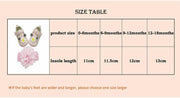 JZLIFE First Walking Shoes,Anti-slip,Comfortable and Breathable Baby Shoes with Hair Band,Baby Gift for Newborn Baby