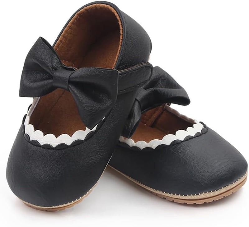 Baby Shoes Infant Sneaker Sandals for Girls Leather Walking Shoes Non-Slip Sneaker Toddler First Walker Shoes Newborn Crib Shoes