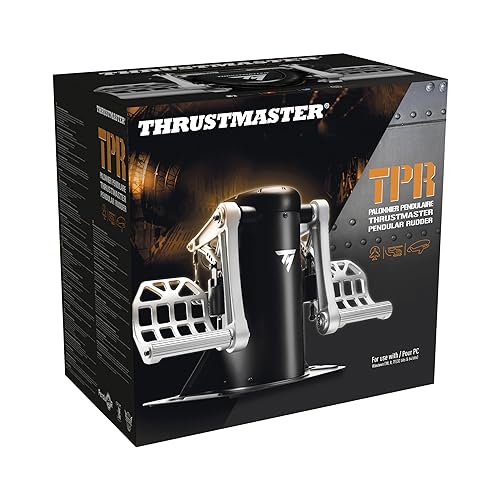 Thrustmaster TPR Pendular Rudder Pedals - High-Precision Flight Control with PENDUL_R Technology and H.E.A.R.T HallEffect AccuRate Technology for PC