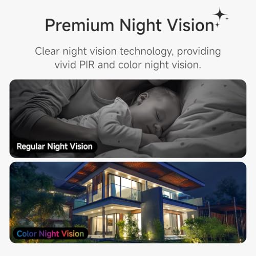 Noorio B210 Wireless Security Camera with 2K and 16GB Local Storage, Wireless Home Security Camera Battery Powered, Color Night Vision with Spotlight, Work with Alexa, Set up in Minutes