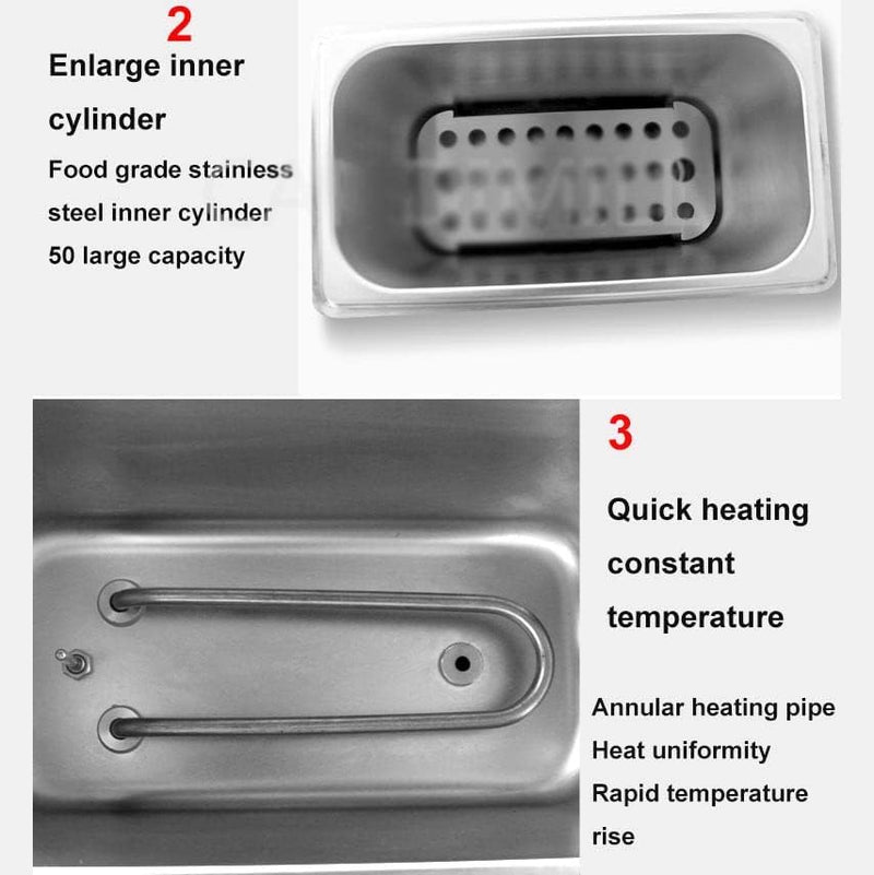 YUNYN Egg Boiler Cooker, Commercial 9L Egg Boiler Machine, Professional Large Capacity Egg Cooker, 50 Eggs Half-Boiled Egg Machine Egg Automatic Boilers
