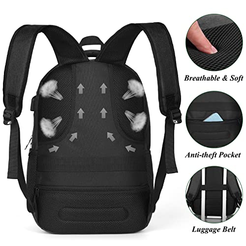 YAMTION 17.3 Inch Large Backpack for Men and Women,School Backpack for Teenager,Travel Laptop Bookbag with USB Charging port for Business Work College Travel Trip