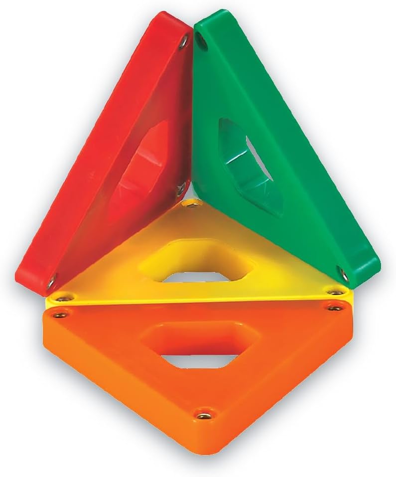 Mad Toys Magnetic Triangle Shaped Tiles 24 Pieces Multicoloured Construction Set