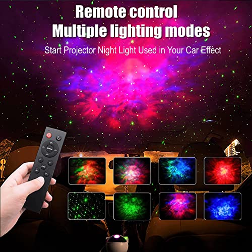 HJB VISSO Star Projector Night Light with Timer, Remote Control and 360Â°Adjustable Design, Astronaut Nebula Galaxy Night Light Projector for Children Adults Baby Bedroom, Party Room and Game Room