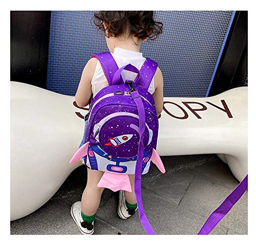 Boys Girls Toddler Backpack with Harness Leash, Rocket Shape kids backpack for Nursery, Preschool, School Bag, Waterproof baby Backpack Rucksack(for 1-3 Years old)