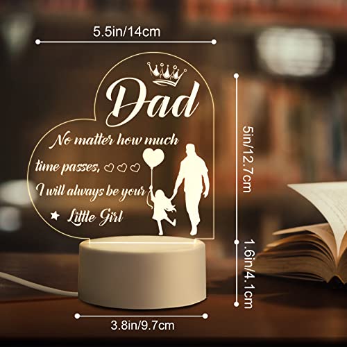 BPA® Father's Day Gifts for Dad from Daughter - Dad Birthday Gifts, Father Daughter Gifts for Thanksgiving
