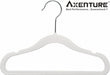 Kids Velvet Clothes Hanger, 50 Pack, 35cm / 14 Inch-Premium Children's Hangers Ultra-Thin Space Saving Organizers, Non-Slip Nursery Hangers for Babies, Infants, Toddlers and Kids (White, 50)