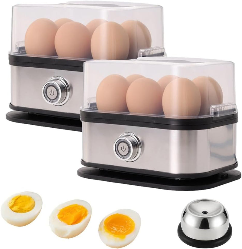 Etercitenal Effortless Egg Cooking With The Ultimate Stainless Steel Egg Cooker, Hard Boiled Eggcooker, Rapid Eggs Cooker - Effortless Eggperfection, Eggboiler Poacher With Auto Shut Off (1 PC)