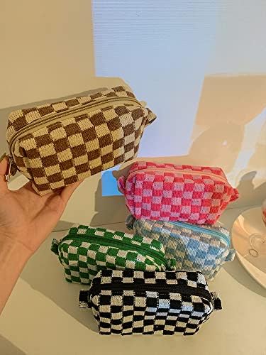 XPONNI Small cosmetic bag cute makeup bag y2k accessories aesthetic make up bag y2k purse cosmetic bag for purse, blue