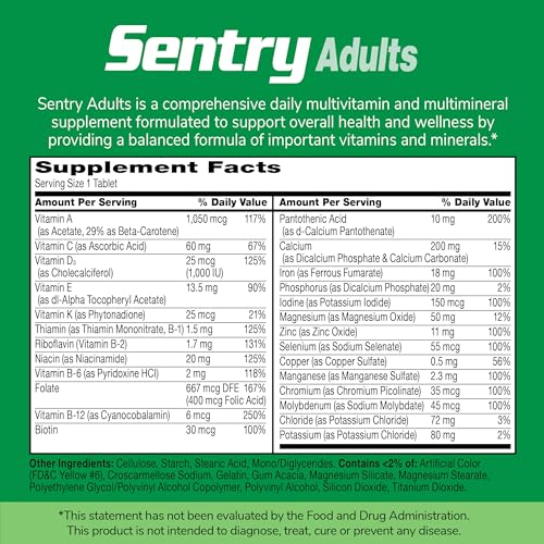 21st Century Sentry Multivitamin & Multimineral Supplement, 130 Tablets