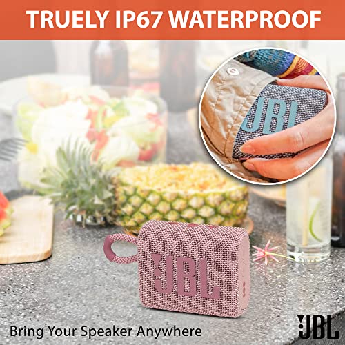 JBL Go 3 Portable Bluetooth Wireless Speaker, IP67 Waterproof and Dustproof Built-in Battery - Red - Boomph's Comprehensive Ultimate Performance Cloth Solution for Your On-The-Go Sound Experience