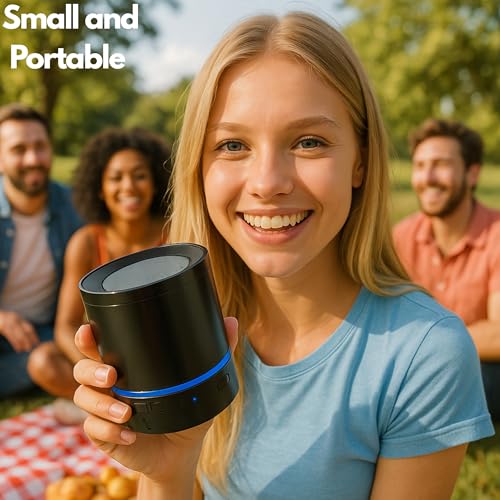 Betron Portable Small Bluetooth Speaker Wireless with Aux for Travel Home iPhone Samsung Phone Tablet Built-In Microphone Rechargeable