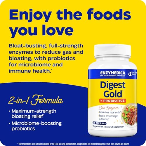 ENZYMEDICA Digest Gold + Probiotics, 90 Capsules
