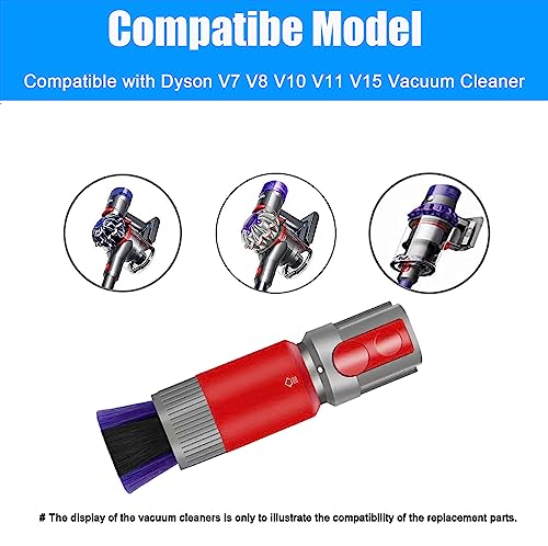 Vanclearidea Self-Cleaning Replacement Dust Brush for dyson V7 V8 V10 V11 V15 Vacuum Cleaner Traceless Ultra Soft Bristles Dust Brush for Keyboard Screens Furniture Dust Remover, CL23050315