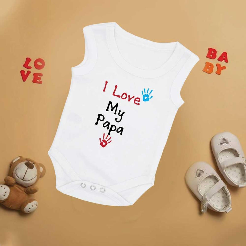 Pack of 2 Unisex Baby Romper with Mama and Papa Printed Design for Newborns,Infants, Toddlers Sleeveless Jumpsuit Snap Closure for Easy Diaper Changes Ideal for Baby Shower
