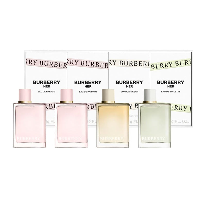 BURBERRY HER (W) MINI SET EDP 2 X 5ML + HER EDT 5ML + HER LONDON DREAM EDP 5ML