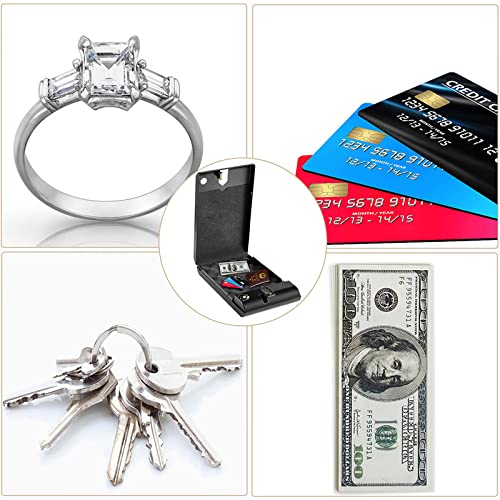 AXNI Gun Safe, Biometric Pistol Safe, Automatic Opening/Fingerprint Recognition (120 Groups), Car Travel Key, Can Store Money/Guns, Low Battery Reminder,OS120