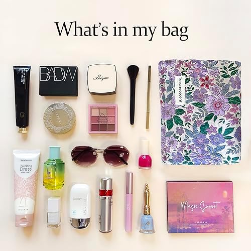 STARDW Flower Cosmetic Bags Makeup Bags for Women and Girls,Travel Makeup Bag Large Capacity Canvas Makeup Bag,Makeup Organizer Bag Zipper Pouch, Embossed pink, Large Capacity Aesthetic Makeup Bags