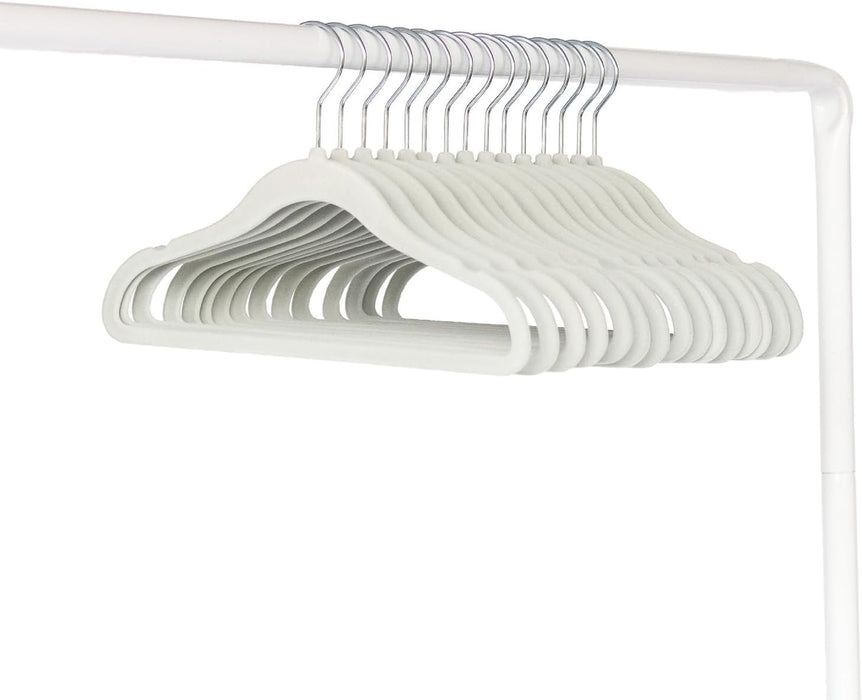 3 Sprouts Baby Hangers, Non-Slip Velvet Hangers, Kids Hangers - Pack of 15 - Pink