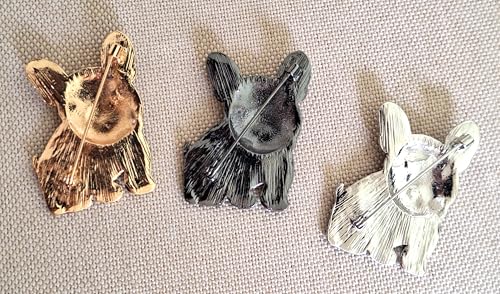 French Bulldog Brooch, Dog Pin, Frenchie Brooch, Crystal Animal Brooch, Fashionable Dog Brooch, Brooch For Women, Girl, Men, Frenchie Lovers Gift, Frenchie Accessories, Gift For Frenchie Parents