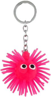 Tinc Unisex Kids Fuzzy Guy Keyring Novelty Character Light Up Keyring - Pink