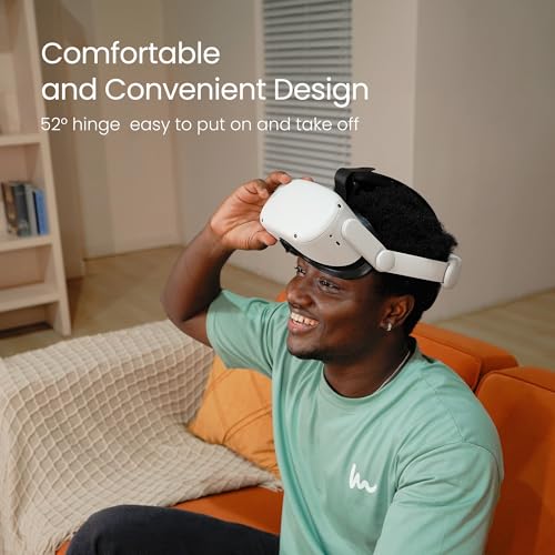 KIWI design Comfort Upgraded Head Strap Compatible with Quest 2 Accessories, Elite Strap Replacement for Enhanced Support