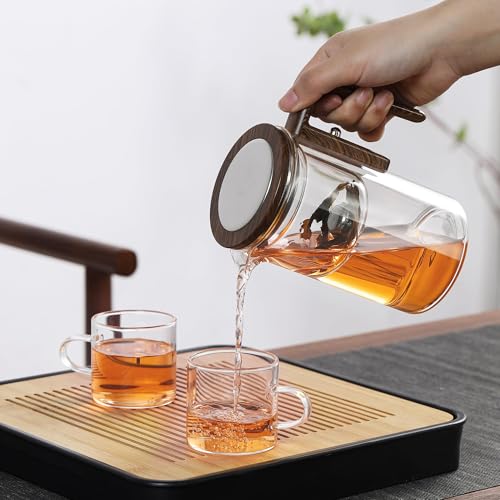 MACTANO Enchanti Tea Pot, Magic Witchcraft Enchanted Glass Teapot with Strainer -600ML