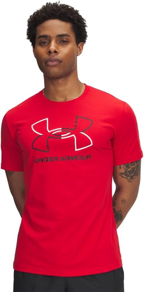 mens Global Foundation Short Sleeve T Shirt T-Shirt - Red / White / Black