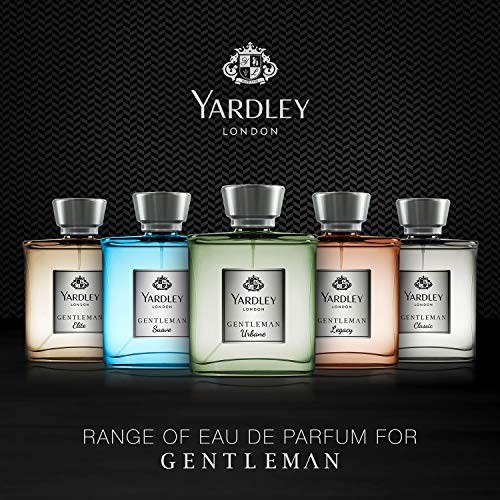Yardley London Gentleman Elite Luxury Fragrance Eau De Parfum, Basil, Grapefruit, Sandalwood And Amber, 100 Ml