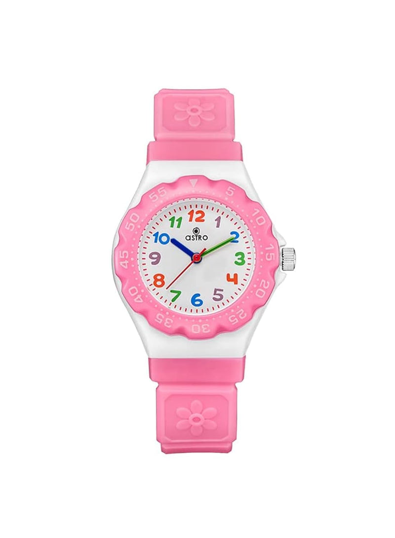 Astro Kids Watch, Analog Display and Polyurethane Strap - A23803-PPPP, Pink
