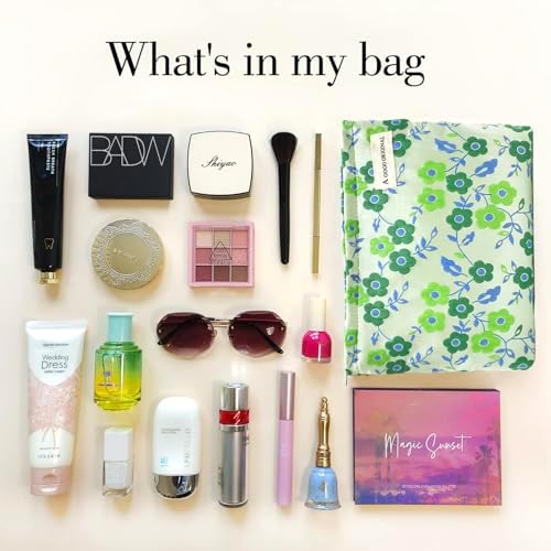 SYOSI Makeup Bag for Women, Cosmetic Pouch Travel Makeup Bag Large Capacity Canvas Makeup Bag Makeup Organizer Bag with Zipper for Women and Girls (Leopard)