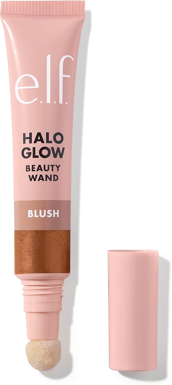 e.l.f. Halo Glow Blush Beauty Wand, Liquid Blush Wand For Radiant, Flushed Cheeks, Infused With Squalane, Vegan & Cruelty-free, Rosé You Slay