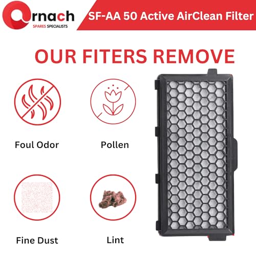 Compatible with Miele active air clean 50 filter | C3 filter, miele vacuum filter For cat and dog c3 Compact C1, Compact C2, Complete C2, Complete C3, S4000, S5000, S6000 and S8000 S4 S5 S6 S8 series