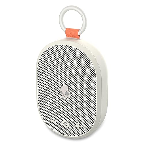 Skullcandy Kilo Wireless Bluetooth Speaker - IPX7 Waterproof Mini Bluetooth Speaker with 24 Hour Battery, Downward Firing Passive Radiator, and True Wireless Pairing - Perfect for Outdoor (Bone)