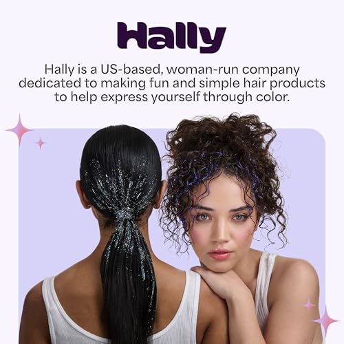 Hally Hair Gems Pen Applicator - Styling Tool With 240 Multicolored Adhesive Gem Stickers Jewels - Stylish Accessories for School, Halloween, Festivals, Wedding, Parties & More