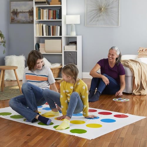 LONIMIA Twister Party Classic Board Game for 2 or More Players - Floor Mat With Spinner for Indoor Outdoor Team Game