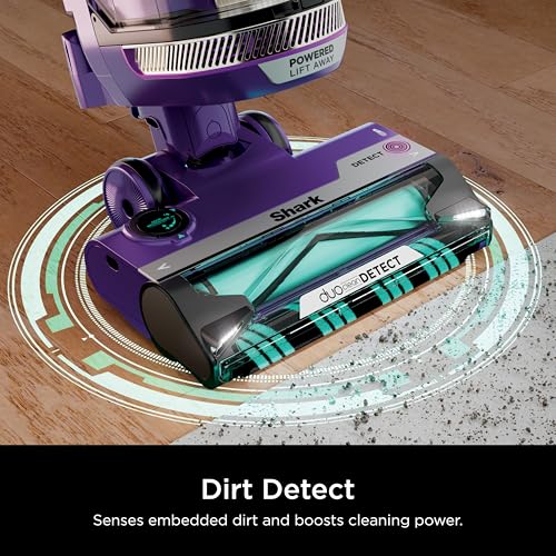 Shark POWERDETECT Upright Vacuum with DuoClean Technology, Powered Lift-Away, Self-Cleaning Brushroll for No Hair Wrap, Anti-Allergen Complete Seal, and Odor Neutralizer Technology, AZ4002