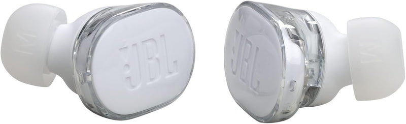 JBL Tune Buds True Wireless Noise Cancellling Earbuds, Pure Bass Sound, Bluetooth 5.3, LE Audio Support, Smart Ambient, 4-Mic Technology, 48H Battery, Water and Dust Resistant - White, JBLTBUDSWHT