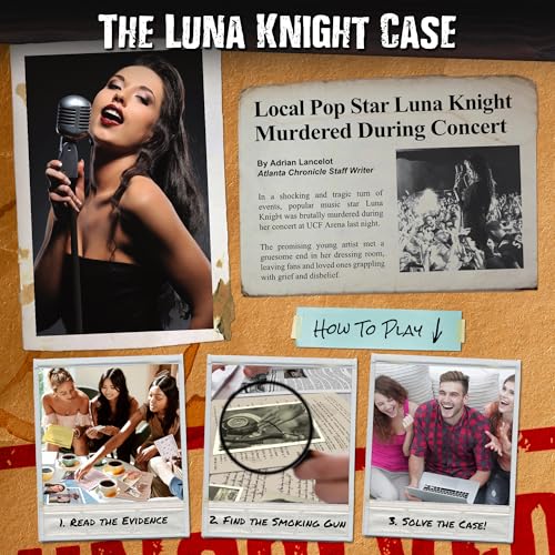 Unsolved Case Files Quick Play: Who Murdered Luna Knight? | Cold Case Murder Mystery Game
