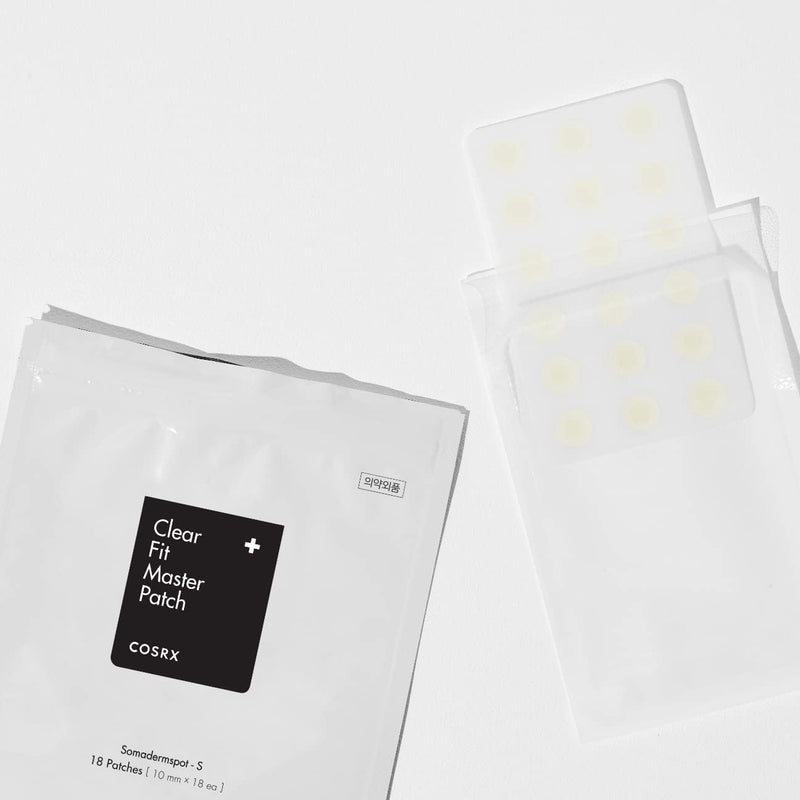COSRX Master Pimple Patch Clear Fit 18 Patches in1 Size | Hydrocolloid Pimple Patches for Blemish, Zit, Spot, Pimple Treatment | Fast Healing Ane Patch